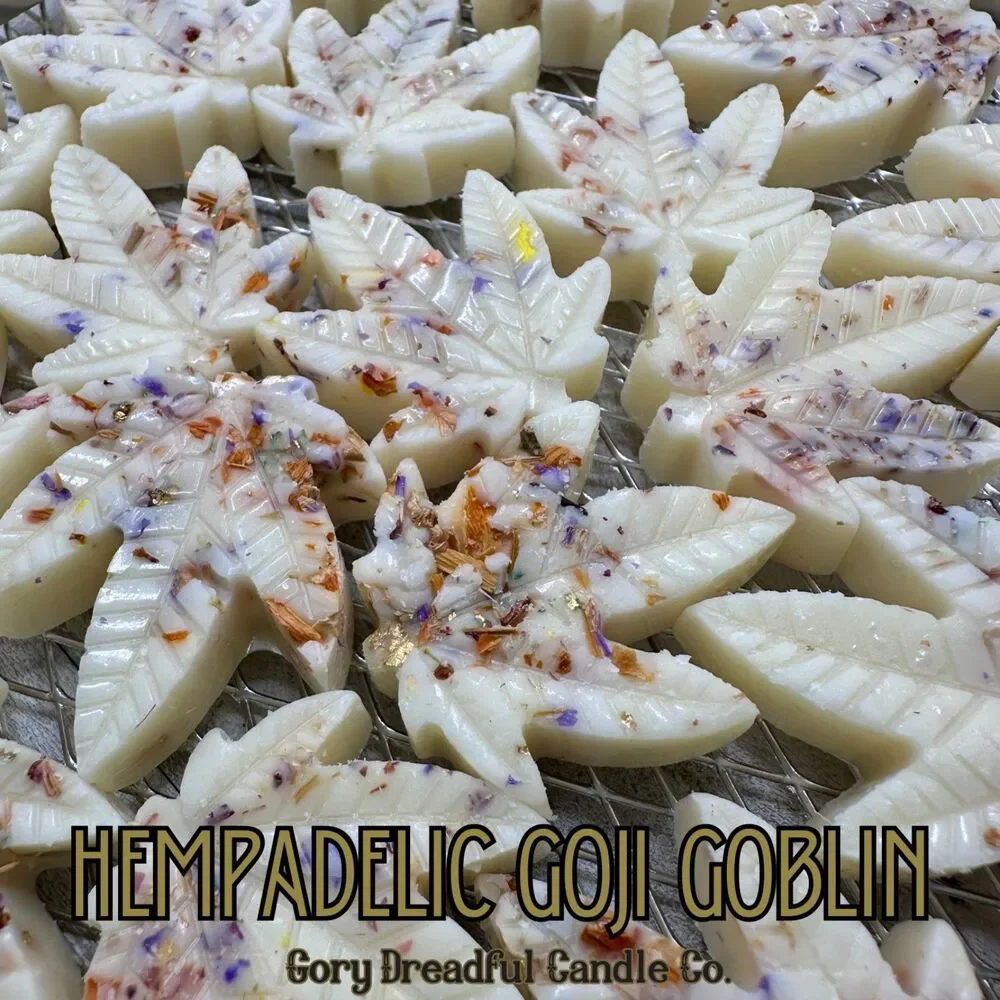 Hempadelic Goji Goblin – Goji Berry & Green Botanicals Scent Beeswax Melts